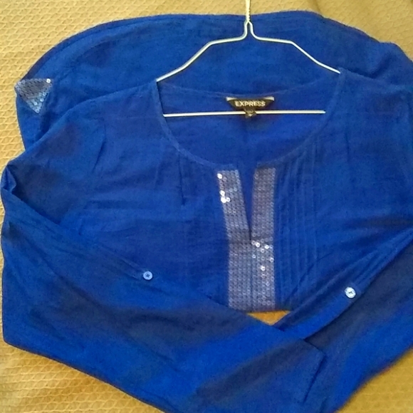 Express Cotton/Silk Top M - Picture 1 of 5